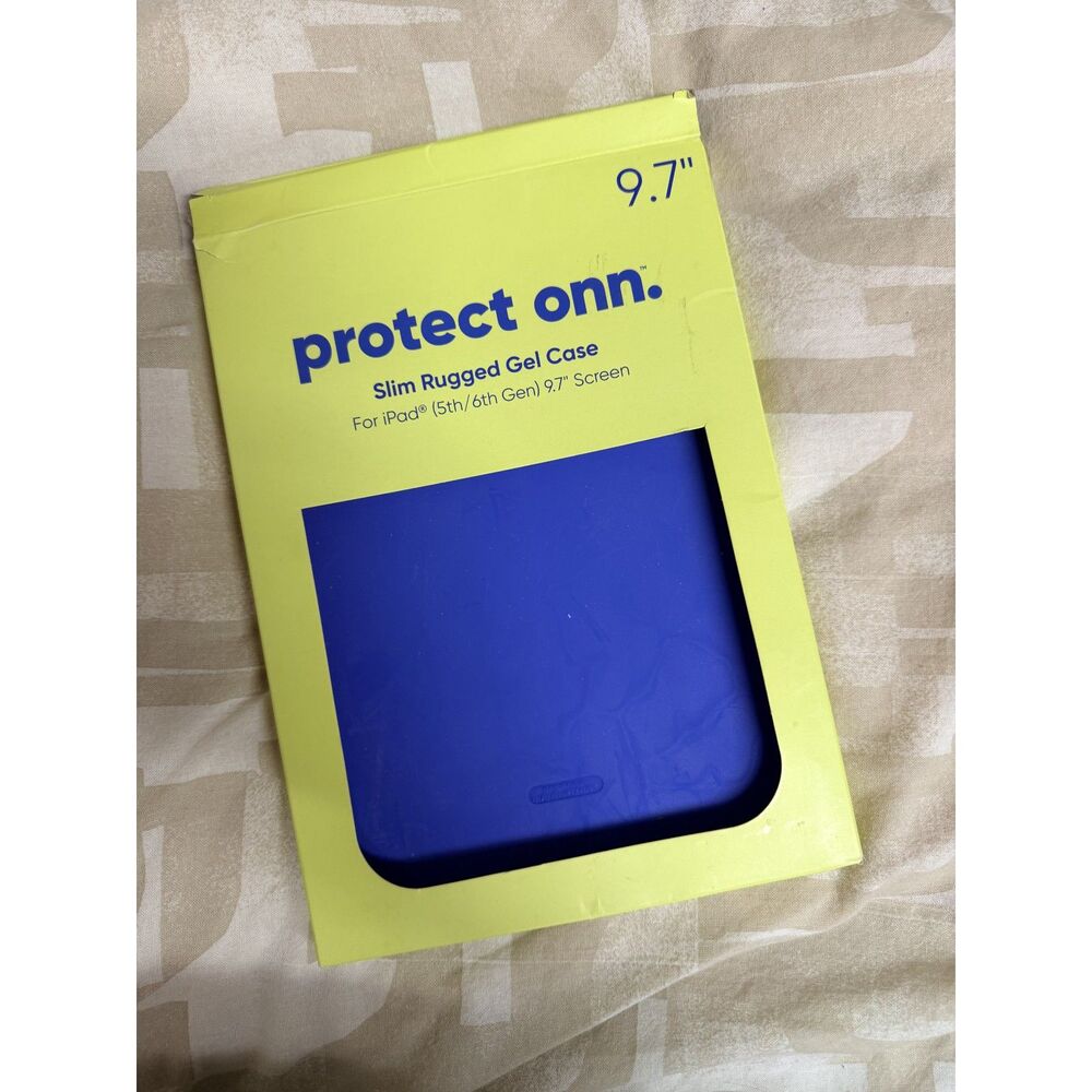 Onn Slim Rugged Gel Blue Ipad 5th/6th Gen Case